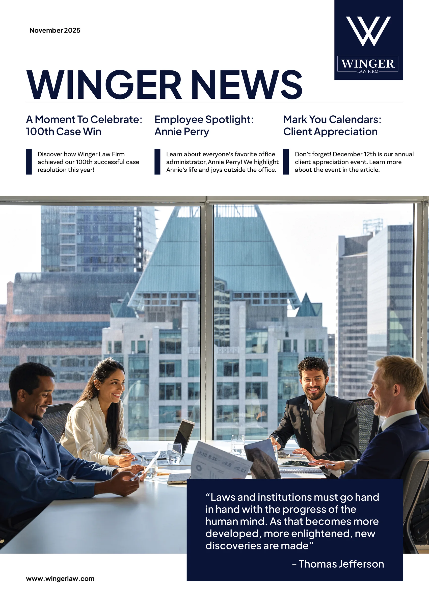 Winger magazine design 2